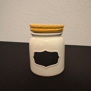 Threshold | Vintage Small Ceramic Jar with Chalkboard Accent